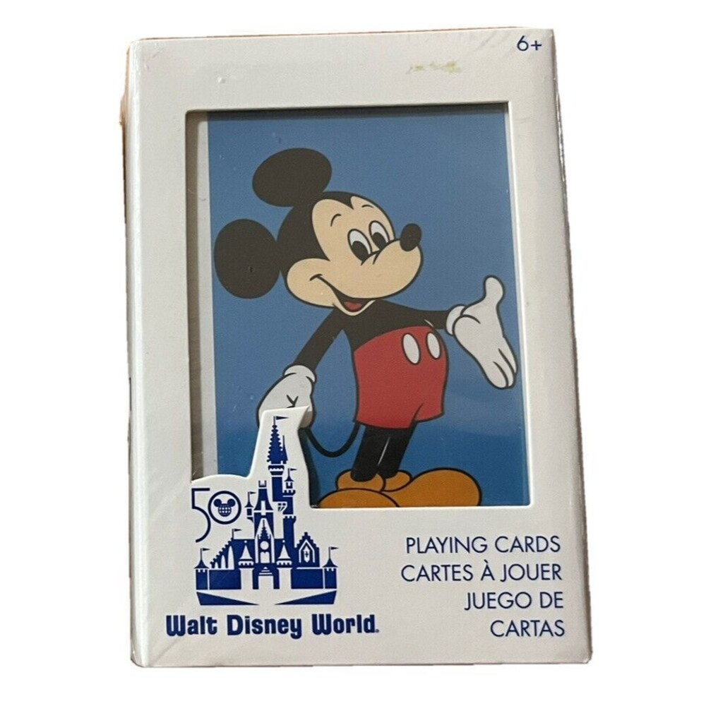 50th Anniversary Vault Walt Disney World Mickey Mouse Playing Cards‎ Deck SEALED